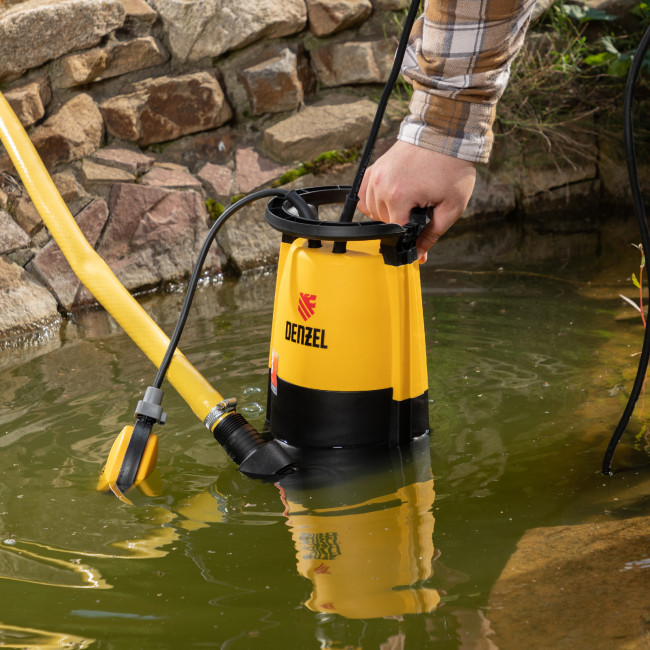 Дренажный насос для чистой и грязной воды DP-600S, 600 Вт, напор 7 м, 13000 л/ч Denzel в Ижевске