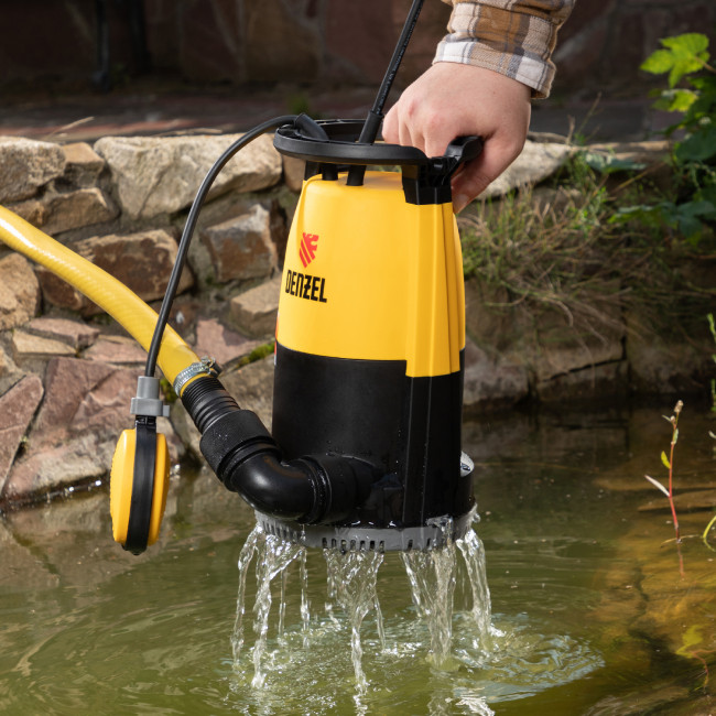 Дренажный насос для чистой и грязной воды DP-600S, 600 Вт, напор 7 м, 13000 л/ч Denzel в Ижевске