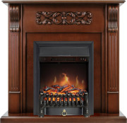 Каминокомплект Venice - Махагон коричневый антик с очагом Fobos FX Black