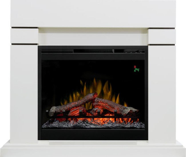 Каминокомплект Lindos - Алебастр (Высота 985мм) с очагом Symphony 26'' DF2624L-INT в Ижевске