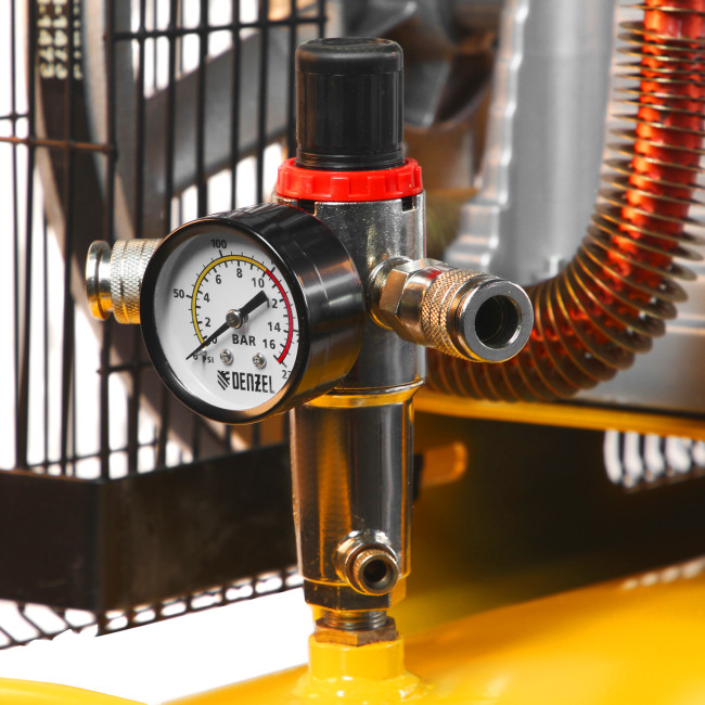 Компрессор воздушный, ременный привод BCI5500-T/270, 5.5 кВт, 270 литров, 850 л/мин Denzel в Ижевске