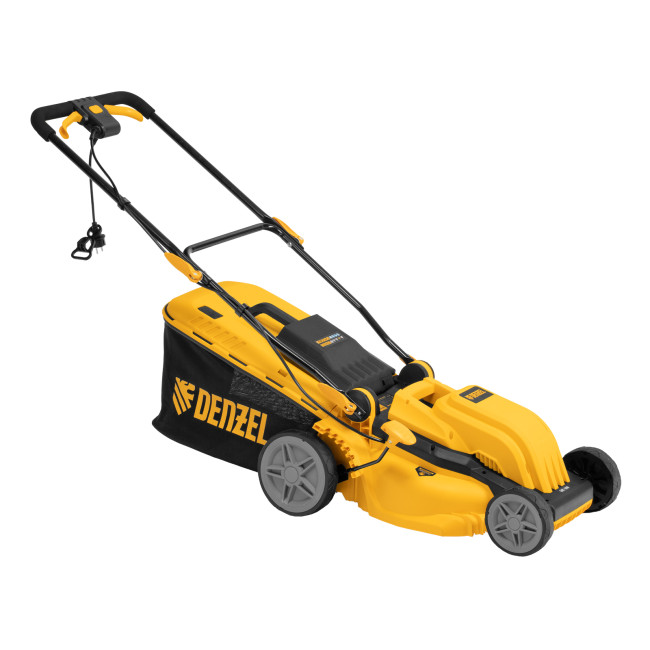 Газонокосилка электрическая GMC-1800, шир. 38см, 1800 Вт, 6 уров., травосб. 35 л Denzel в Ижевске Газонокосилка электрическая GMC-1800, шир. 38см, 1800 Вт, 6 уров., травосб. 35 л Denzel в Ижевске