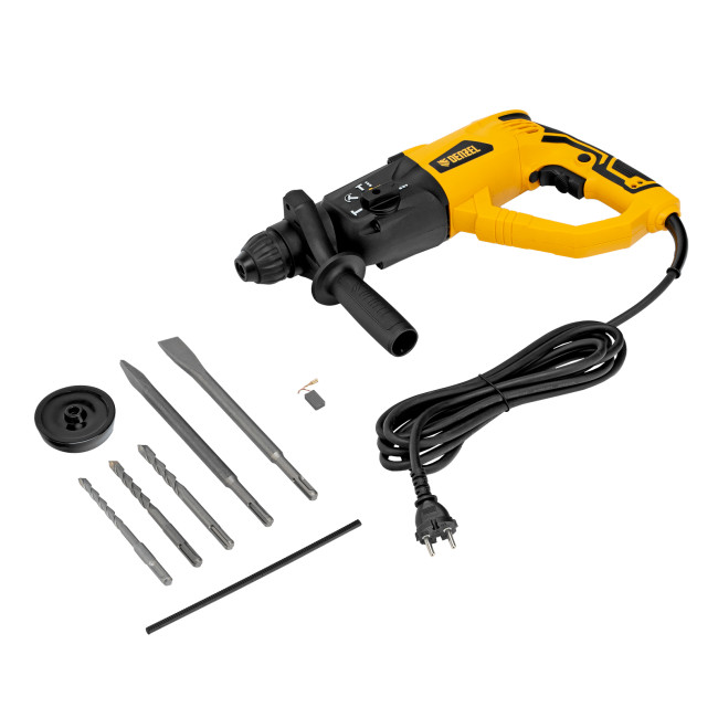 Перфоратор электрический RH-1050-26, SDS-plus, 1050 Вт, 3.2 Дж, 3 плюс 1 режим Denzel в Ижевске Перфоратор электрический RH-1050-26, SDS-plus, 1050 Вт, 3.2 Дж, 3 плюс 1 режим Denzel в Ижевске