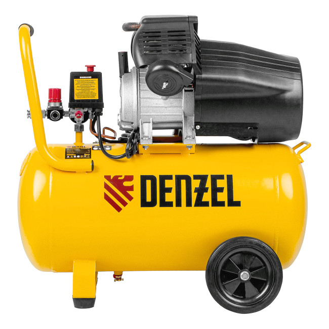 Компрессор воздушный DCV2200/50, прямой привод, 2.2 кВт, 50 литров, 380 л/мин Denzel в Ижевске