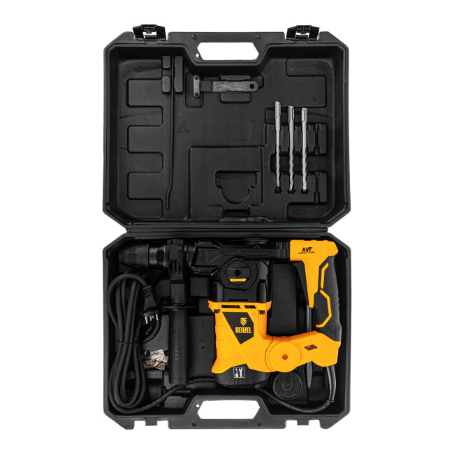 Перфоратор электрический RHV-1250-30, SDS-plus, 1250 Вт, 5 Дж, 3 плюс 1 режим Denzel в Ижевске Перфоратор электрический RHV-1250-30, SDS-plus, 1250 Вт, 5 Дж, 3 плюс 1 режим Denzel в Ижевске