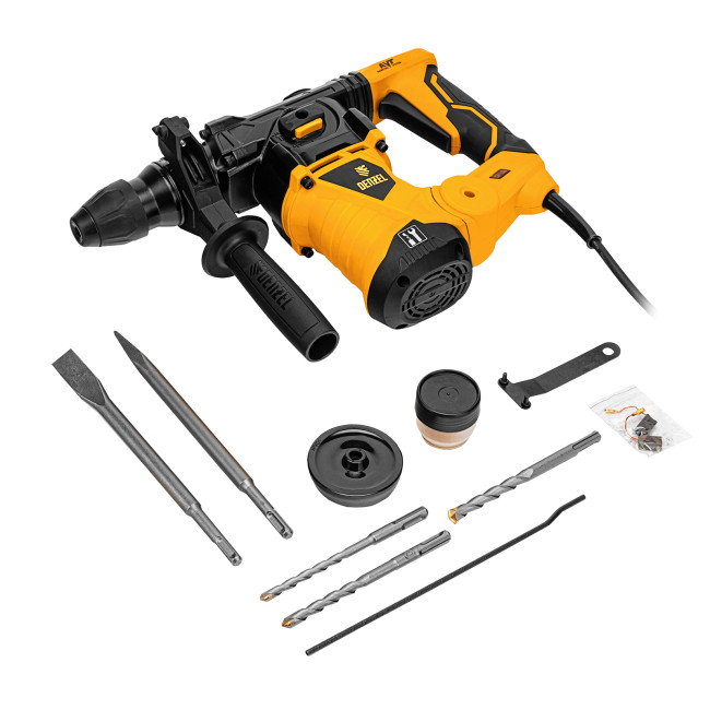 Перфоратор электрический RHV-1250-30, SDS-plus, 1250 Вт, 5 Дж, 3 плюс 1 режим Denzel в Ижевске Перфоратор электрический RHV-1250-30, SDS-plus, 1250 Вт, 5 Дж, 3 плюс 1 режим Denzel в Ижевске