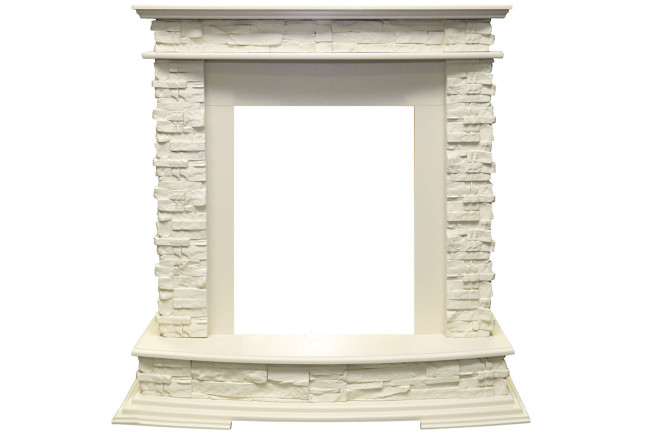 Каминокомплект Luzern - Слоновая кость с очагом Fobos FX Brass в Ижевске Каминокомплект Luzern - Слоновая кость с очагом Fobos FX Brass в Ижевске