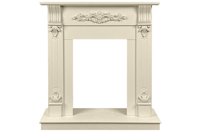 Каминокомплект Palermo SFT (Разборный) - Слоновая кость с очагом Majestic FX M Black RC в Ижевске