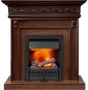 Каминокомплект Valletta - Темный дуб с очагом Danville Black FB2