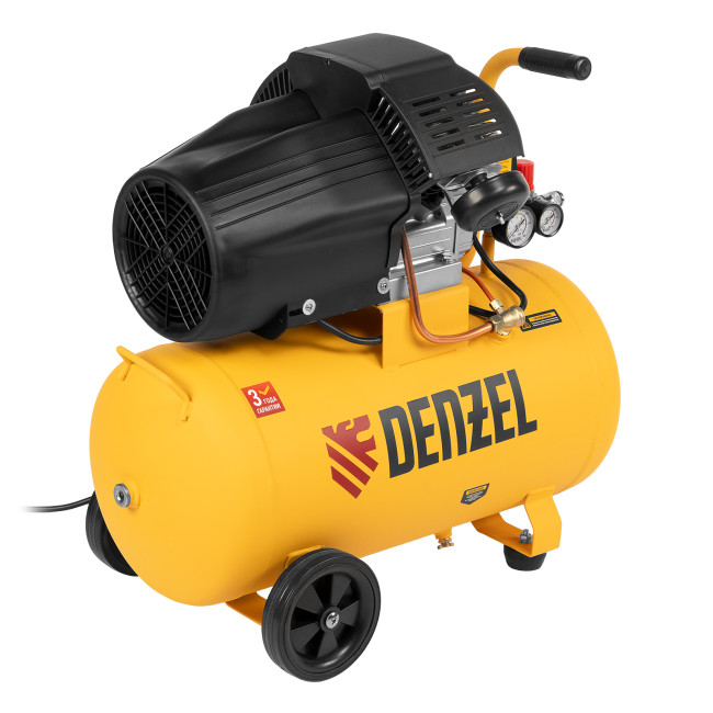 Компрессор воздушный прям. привод DCV1800/50, 1,8 кВт, 50 литров, 320 л/мин Denzel в Ижевске