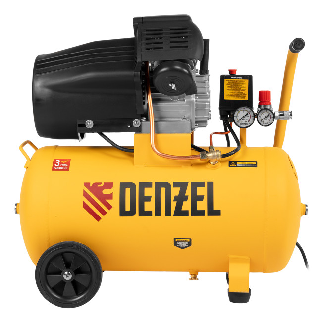 Компрессор воздушный прям. привод DCV1800/50, 1,8 кВт, 50 литров, 320 л/мин Denzel в Ижевске