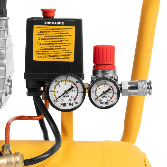 Компрессор воздушный прям. привод DCV1800/50, 1,8 кВт, 50 литров, 320 л/мин Denzel в Ижевске