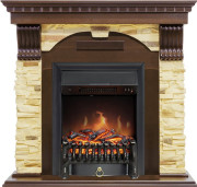 Каминокомплект Dublin - Темный дуб / Сланец с очагом Fobos FX Black Каминокомплект Dublin - Темный дуб / Сланец с очагом Fobos FX Black