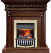 Каминокомплект Valletta - Темный дуб с очагом Danville Brass FB2