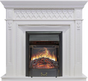 Каминокомплект Alexandria - Белый с очагом Majestic FX Black