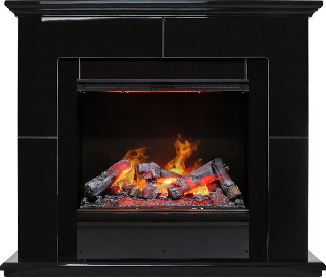 Каминокомплект Suite Black - Черный лак с очагом Engine 56-600 LL в Ижевске