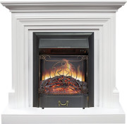 Каминокомплект Bradford - Белый с очагом Majestic FX Black