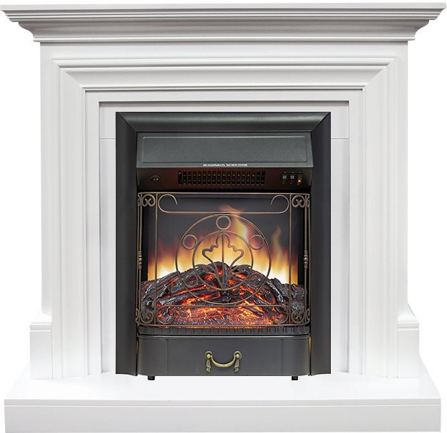 Каминокомплект Bradford - Белый с очагом Majestic FX Black в Ижевске