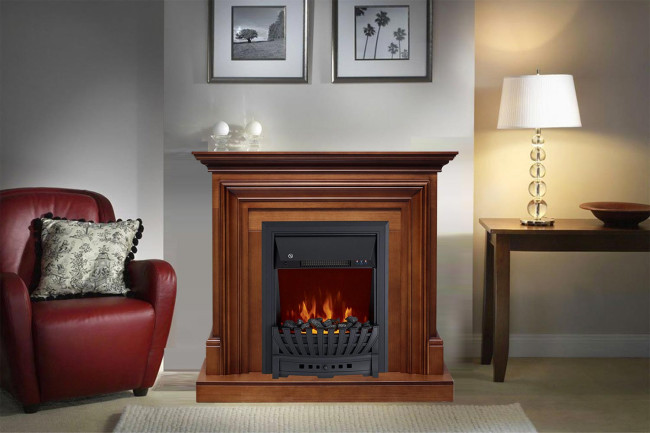 Каминокомплект Bradford - Белый с очагом Majestic FX Black в Ижевске