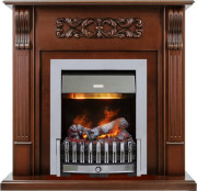 Каминокомплект Venice - Махагон коричневый антик с очагом Danville Chrome FB2