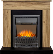 Каминокомплект Bergen (Разборный) - Дуб галифакс (Ширина 900 мм) с очагом Aspen Black Каминокомплект Bergen (Разборный) - Дуб галифакс (Ширина 900 мм) с очагом Aspen Black