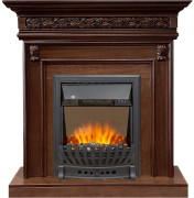 Каминокомплект Valletta - Темный дуб с очагом Aspen Black