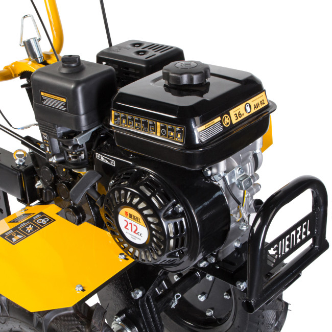 Мотоблок DPT-470, 7 л.с, ременное сцепление, ширина 85 см, глубина 35 см, фрез 3 х 4, ШОМ, передачи 3В/1Н Denzel в Ижевске