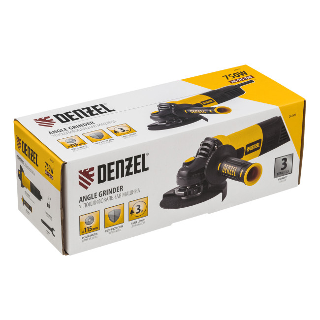 Машина шлифовальная угловая AG115-750, 750 Вт, 115 мм, 11000 об/мин Denzel в Ижевске Машина шлифовальная угловая AG115-750, 750 Вт, 115 мм, 11000 об/мин Denzel в Ижевске