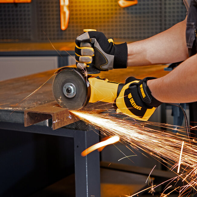 Машина шлифовальная угловая AG115-750, 750 Вт, 115 мм, 11000 об/мин Denzel в Ижевске Машина шлифовальная угловая AG115-750, 750 Вт, 115 мм, 11000 об/мин Denzel в Ижевске