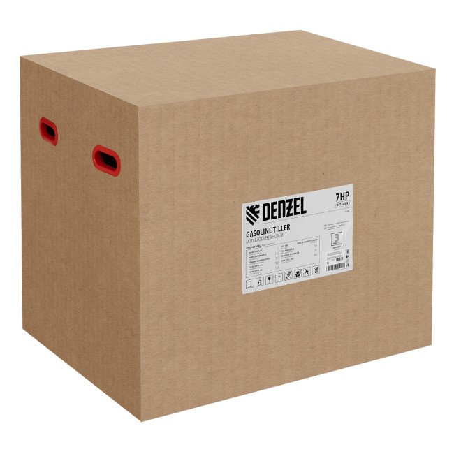 Мотоблок DPT-370X, 7 л.с, дисковое сцепление, ширина 90 см, глубина 35 см, фрез 3 х 4, ВОМ, передачи 3В/1Н Denzel в Ижевске