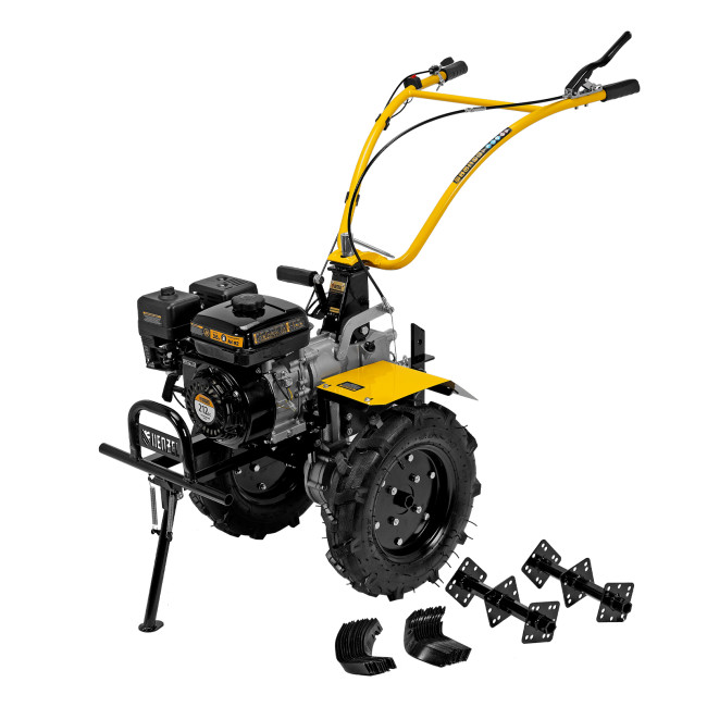 Мотоблок DPT-370X, 7 л.с, дисковое сцепление, ширина 90 см, глубина 35 см, фрез 3 х 4, ВОМ, передачи 3В/1Н Denzel в Ижевске