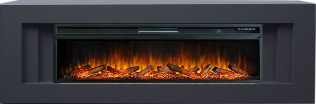 Каминокомплект Line 60 SFT (Разборный) - Серый графит с очагом Vision 60 LOG LED в Ижевске
