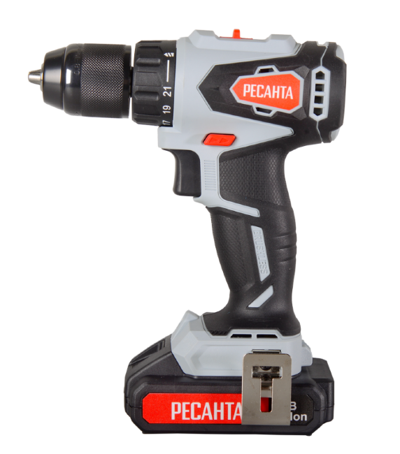 Дрель-шуруповерт аккумуляторная Ресанта ДА-20-2ЛК-Б (2,0 А/ч) (бесщеточный двигатель) в Ижевске