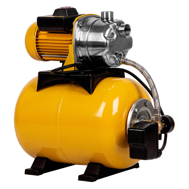 Насосная станция PS1000Х, 1000 Вт, 3500 л/ч, ресивер 24 л, подъем 44 м, нержавейка Denzel в Ижевске Насосная станция PS1000Х, 1000 Вт, 3500 л/ч, ресивер 24 л, подъем 44 м, нержавейка Denzel в Ижевске