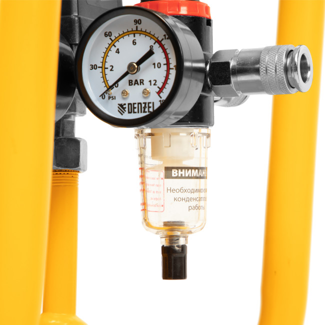 Компрессор безмасляный, малошумный DLS 1500/50, 1500 ВТ, 2x750, 50 л, 260 л/мин Denzel в Ижевске