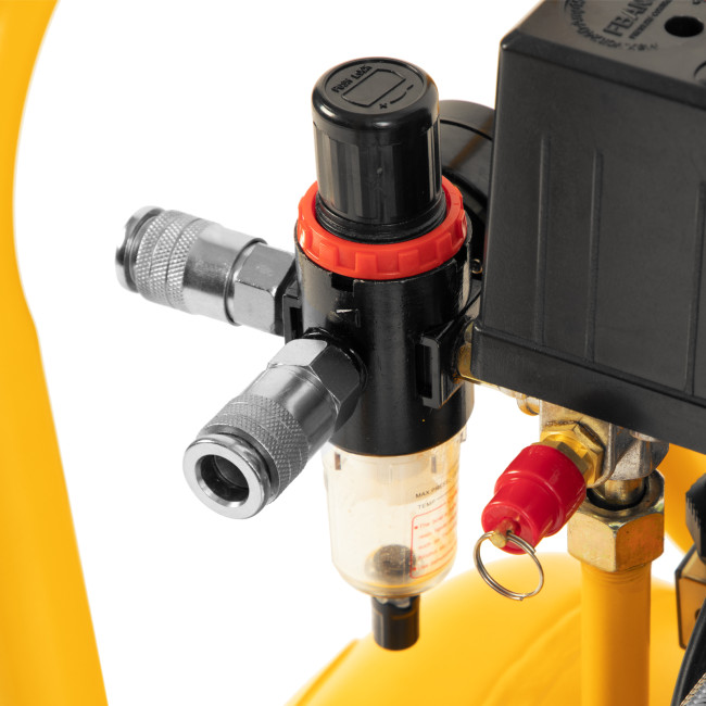 Компрессор безмасляный, малошумный DLS 1500/50, 1500 ВТ, 2x750, 50 л, 260 л/мин Denzel в Ижевске