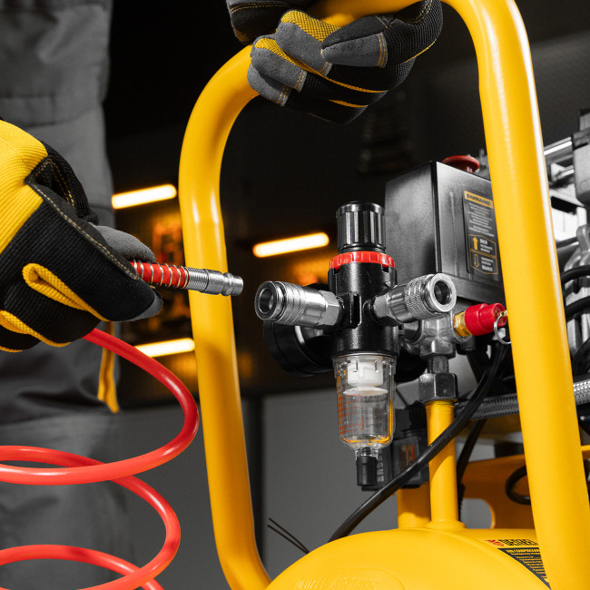 Компрессор безмасляный, малошумный DLS 1500/50, 1500 ВТ, 2x750, 50 л, 260 л/мин Denzel в Ижевске