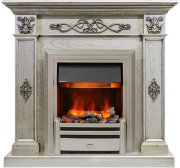 Каминокомплект Derby - Old silver с очагом Chesford