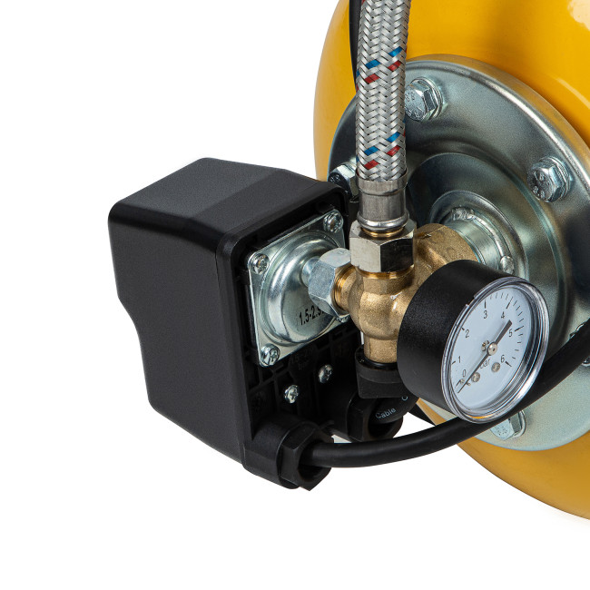 Насосная станция PS800X, 800 Вт, 3200 л/ч, ресивер 24 л, подъем 38 м, нержавейка Denzel в Ижевске Насосная станция PS800X, 800 Вт, 3200 л/ч, ресивер 24 л, подъем 38 м, нержавейка Denzel в Ижевске