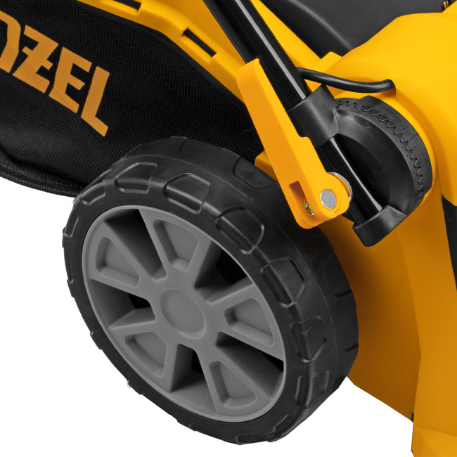 Газонокосилка электрическая GM-1800, 1800 Вт, шир. 38 см, 6 уров., травосб. 40 л. Denzel в Ижевске Газонокосилка электрическая GM-1800, 1800 Вт, шир. 38 см, 6 уров., травосб. 40 л. Denzel в Ижевске