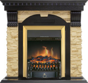 Каминокомплект Dublin - Венге / Сланец с очагом Fobos FX Brass Каминокомплект Dublin - Венге / Сланец с очагом Fobos FX Brass