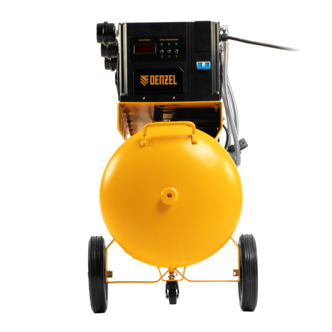 Компрессор безмасляный, малошумный  DLS 2250/100, 2250 Вт, 3x750, 100 л, 410 л/мин блок управления/ Denzel в Ижевске