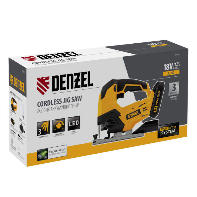 Лобзик аккумуляторный CJ-80, 18В Li-Ion Denzel в Ижевске