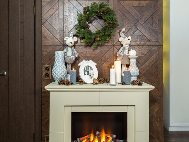 Каминокомплект Suite - Алебастр с очагом Albany в Ижевске Каминокомплект Suite - Алебастр с очагом Albany в Ижевске