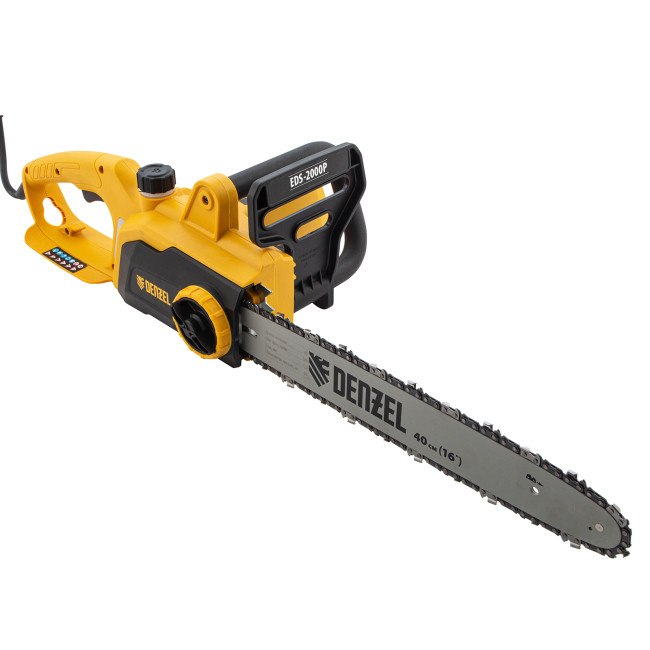 Пила цепная электрическая EDS-2000P, 2 кВт,поперечная, шина 40 см, шаг 3/8, паз 1.3 мм, 57 звеньев Denzel в Ижевске