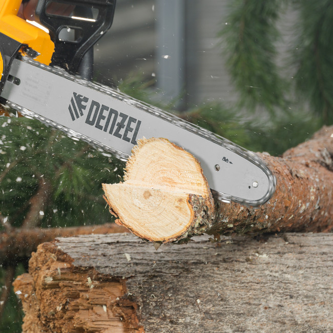 Пила цепная электрическая EDS-2000P, 2 кВт,поперечная, шина 40 см, шаг 3/8, паз 1.3 мм, 57 звеньев Denzel в Ижевске