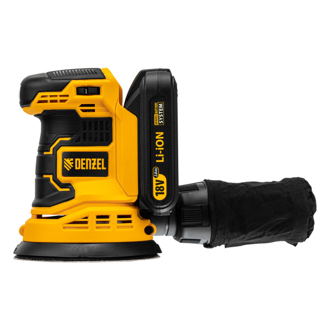 Машина шлифовальная эксцентриковая аккумуляторная COS-125, 18В Li-Ion Denzel в Ижевске Машина шлифовальная эксцентриковая аккумуляторная COS-125, 18В Li-Ion Denzel в Ижевске