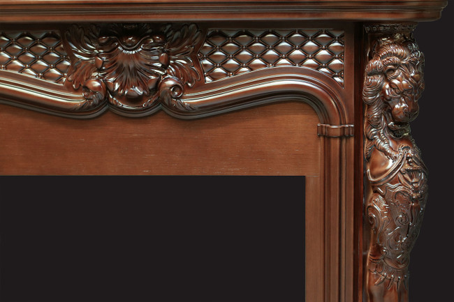 Каминокомплект Castle - Темный дуб с очагом Vision 30 EF LED FX в Ижевске Каминокомплект Castle - Темный дуб с очагом Vision 30 EF LED FX в Ижевске