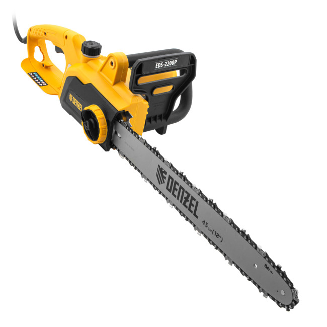 Пила цепная электрическая EDS-2200P, 2.2 кВт,поперечная, шина 45 см, шаг 3/8, паз 1.3 мм, 63 звена Denzel в Ижевске