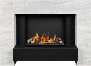 Каминокомплект Tokyo - Скол камня лайт с очагом Cassette 600 LNH-INT (с дровами)